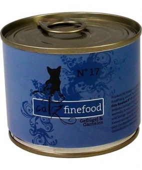 Catz Finefood N.17 Drób i Krewetki puszka 200g