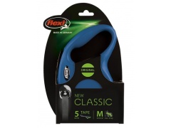 Flexi New Classic Smycz taśma M 5m niebieska [FL-2213]