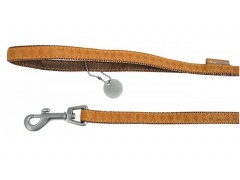 Zolux Smycz Mac Leather 20mm / 1.2m Żółta [522020JA]