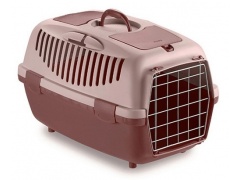 Stefanplast Transporter Gulliver 2 metalowe drzwi różowo-brązowy [97049]