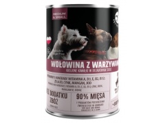 PetRepublic Pies Adult Wołowina z warzywami w sosie puszka 400g