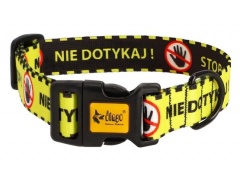 Dingo Obroża regulowana City - Nie Dotykaj 3,0cm / 60cm