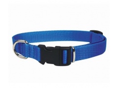 CHABA Obroża taśma regulowana 25mm x 60cm niebieska