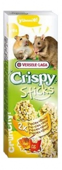 Versele-Laga Crispy Sticks Hamster & Rat Popcorn & Honey - kolby dla chomików i szczurów z popcornem i miodem 110g