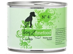 Dogz Finefood N.04 Kurczak i bażant puszka 200g