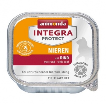 Animonda Integra Protect Nieren dla kota - z wołowiną tacka 100g