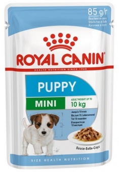 Royal Canin Mini Puppy karma mokra dla szczeniąt, od 2 do 10 miesiąca życia, ras małych saszetka 85g