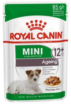 Royal Canin Mini Ageing 12+ karma mokra dla psów dojrzałych po 12 roku życia, ras małych saszetka 85g