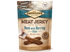 Carnilove Dog Jerky Duck & Herring Fillet - kaczka i filet ze śledzia 100g