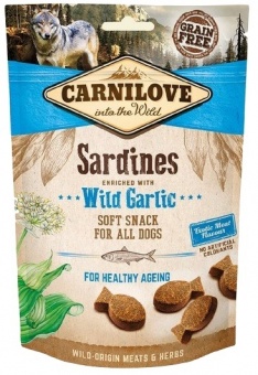 Carnilove Dog Snack Fresh Soft Sardines+Wild Garlic 200g